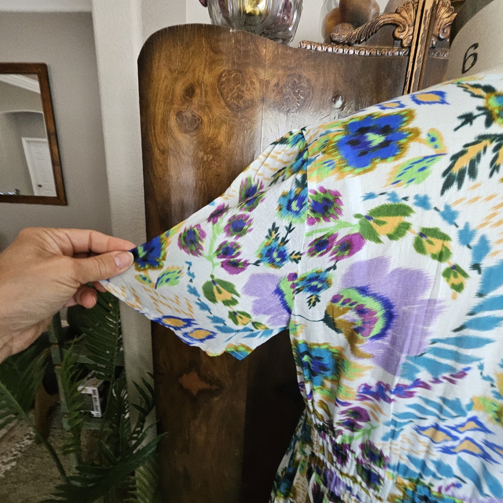 Johnny Was Multicolor Floral Maxi Dress NWT - Picture 5 of 10